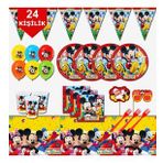 Mickey Mouse 24 Kişilik Doğum Günü Parti Malzemeleri Seti
