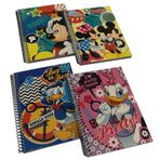 Mickey Mouse A6 80 Yaprak Çizgili Spiralli Defter