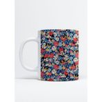 Mickey Mouse Çiçek Desenli Kupa Bardak - 1 Adet - 199 ml