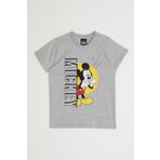 Mickey Mouse D4798-2 Gri Melanj Erkek Çocuk T-Shirt