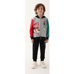 Mickey Mouse D4818-3 Gri Melanj Erkek Çocuk Eşofman Takımı