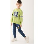 Mickey Mouse D4820-3 Fıstık Yeşili Erkek Çocuk Eşofman Takımı