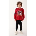 Mickey Mouse D4820-3 Kırmızı Erkek Çocuk Eşofman Takımı