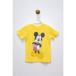 Mickey Mouse Lisanslı Bebek Tişört - 2 Yaş - 05S-Sarı