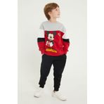 Mickey Mouse Lisanslı Kırmızı Erkek Çocuk Eşofman Takım