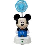Mickey Mouse Temalı Masa Üstü Vantilatör Hediyelik Eşya Mavi Renk