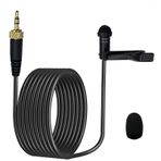 MICMXMO Yaka Mikrofonu Sennheiser Kablosuz Sistem için 3,5 mm Bodypack Verici Tek Yönlü Kondansatör Yaka Mikrofon, YouTube, Röportaj, Podcast için Mükemmel, 1,5 m