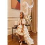 miço kids KIZ ÇOCUK TASARIM SATEN ABİYE ELBİSE