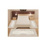 MİCOSA HALI Dijital Baskılı 3 'lü Yatak Odası Halısı Yolluk Takımı ( 2 Adet 80x150 Cm) (1 Adet 80x300 Cm)