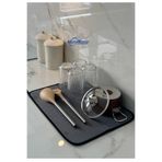 Micro Clean Missclean Mikrofiber Bulaşık Kurulama Matı Gri Renk 36*45 Cm Bulaşık Altlığı Süper Emici