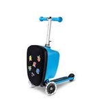 Micro Luggage Junior Velcro Mavi Unisex Çocuk Scooter