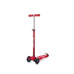 Micro Maxi Deluxe Gidonlu 3 Tekerlekli Kırmızı Çocuk Scooter