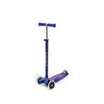 Micro Maxi Deluxe Led Işıklı 3 Tekerlekli 5+ Yaş Çocuk Scooter - Mavi