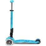 Micro Maxi Deluxe Led MICRO-MMD078_74409 Aqua 5-12 Yaş Turkuaz 3 Tekerlekli Scooter