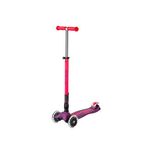 Micro Maxi Deluxe Neon Led Işıklı Katlanabilir 3 Tekerlekli Pembe Çocuk Scooter