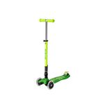 Micro Maxi Deluxe Neon Led Işıklı Katlanabilir 3 Tekerlekli Yeşil Çocuk Scooter