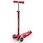 Micro Maxi Micro Deluxe Led Kırmızı 3 Tekerlekli Scooter