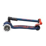 Micro Maxi Scooter Deluxe Foldable 3 Tekerlekli Scooter Led Navy Lacivert 5-12 Yaş