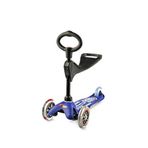 Micro Mini 3in1 Deluxe Koltuklu 3 Tekerlekli 1+ Yaş Çocuk Scooter - Mavi