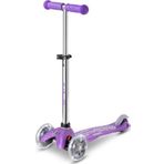 Micro Mini Deluxe Fairy Glitter LED Purple Scooter