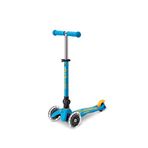 Micro Mini Deluxe Işıklı Katlanabilir 3 Tekerlekli 2-5 Yaş Mini Çocuk Scooter - Mavi