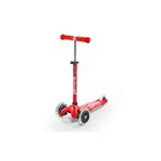 Micro Mini Deluxe LED 3 Tekerlekli Scooter Kırmızı