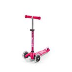 Micro Mini Deluxe Led Işıklı 3 Tekerlekli 2-5 Yaş Çocuk Scooter - Pembe