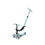 Micro Mini2grow Deluxe Magic Led Işıklı 3'ü 1 Arada 3 Tekerlekli 1-6 Yaş Çocuk Scooter - Mavi