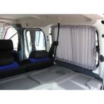 Micro-Sun GRİ FORD Connect 2001-2014 ARKA TEK KAPI YAN ÇİFT SÜRGÜLÜ Raylı Oto Perde 5 Cam 560004