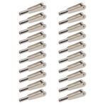 Micro Traders 20 adet Mini Snap Linkler M2 Konu Klip Kendinden Kilitleme Metal Clevis Klipler Sabitleme Kanadı Uzaktan Kumanda Modeli Uçaklar Elektrikli Uçak