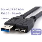 Micro USB 3.0 HDD Harddisk Yüksek Hız Şarj Data Kablosu 1.8 metre