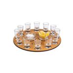 micro wood Tekila Tepsisi, Tekila Shot Party, Tekila Bardağı