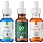 Microblading Silme Kaş Kontürü Çıkarma Mandelik Asit %20 Peeling Set 90 ml