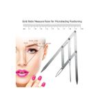 Microblading Simetrik ve Estetik Kaş Ölçüm Cetveli, Kalıcı Makyaj Altın Oran Pergeli 275