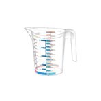 Microcase 1000 ml Saplı Plastik Dereceli Renkli Ölçü Kabı - AL4693