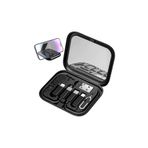 Microcase 10in1 Seyehat Tipi Çok Fonksiyonlu Aynalı Telefon Tutuculu Kablo Set-AL4951
