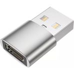 Microcase 2.4A Type-C To USB Çevirici Adaptör - AL2947 - Gümüş