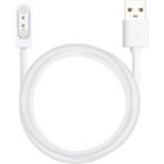 Microcase 2 Pin 4.0 mm Konnektör Akıllı Saatler Için Manyetik Şarj Kablosu - AL2748 - Beyaz