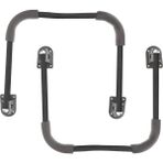 Microcase 2'Li Katlanabilir Kaymaz Çalışma Masası Yatak Sehpası Ayağı Al4515 - 25x30x25 - Siyah