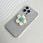 Microcase 3D Çiçek Tasarımlı 3m Yapıştırmalı El Parmak Tutucu Cep Telefonu Tutacağı Popsocket Sarı - AL5246