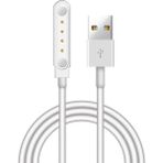 Microcase 4 Pin 7.62 mm Konnektör Akıllı Saatler Için Manyetik Şarj Kablosu - AL2750 - Beyaz