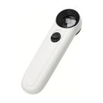 Microcase 40X 21mm Pilli Işıklı El Büyüteç - AL5032