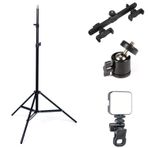 Microcase 4in1 Set 2.1 Metre Tripod + 1/4 360 Dönen Başlık + 2 Telefon Başlıklı Tutucu + Softbox Işık - AL5105