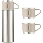 Microcase 500 ml Paslanmaz Çelik Termos Model AL3678 Taşıma Sapı İle Sıcak Soğuk Tutma Özelliği - Gümüş