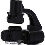Microcase 90X Mini Cep Telefonu Için Vantuzlu Mikroskop Uv Ledli Büyüteç Model AL2433 - Siyah