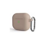 Microcase Airpods 3. Nesil Kulaklık ve Şarj Ünitesi için Silikon Kılıf Açık Pembe-AL2830