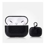 Microcase Airpods 3. Nesil Kulaklık ve Şarj Ünitesi için Yılan Derisi Desenli Kılıf - Siyah AL3041