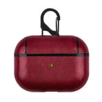 Microcase Airpods Pro Kulaklık ve Şarj Ünitesi için Deri Kılıf - Bordo