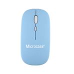 Microcase AL2675 Mavi 1600 DPI Şarj Edilebilir 2.4 GHZ Çift Modlu Bluetooth Kablosuz Mouse