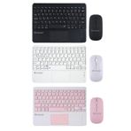 Microcase AL3560 Tablet İçinBluetooth Touchpadli Klavye Mouse Set pembe